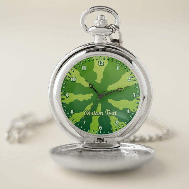 Watermelon Rind Pocket Watch (Inside)
