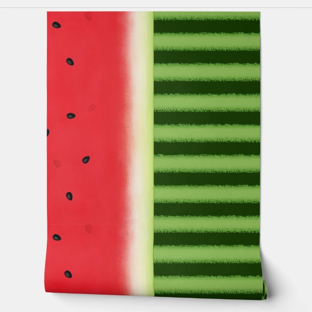 Watermelon Rind (transition - horizontal border) Wallpaper (Unrolling)