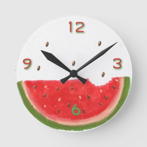 Watermelon  round clock