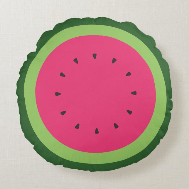 Watermelon Round Pillow (Front)