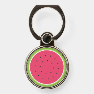 Watermelon Round Slice Phone Ring Stand