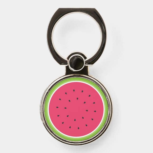 Watermelon Round Slice Phone Ring Stand (Front)