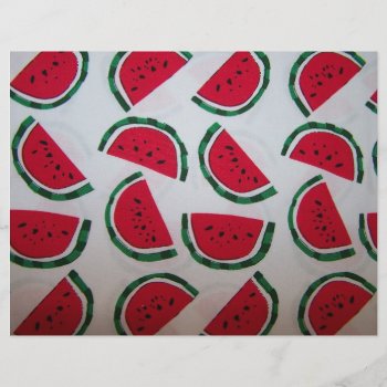 Watermelon Scrapbooking Paper by MoodsOfMaggie at Zazzle