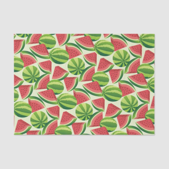 Watermelon seamless background tissue paper (Front)