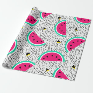 Watermelon seamless pattern. Geometric retro style Wrapping Paper