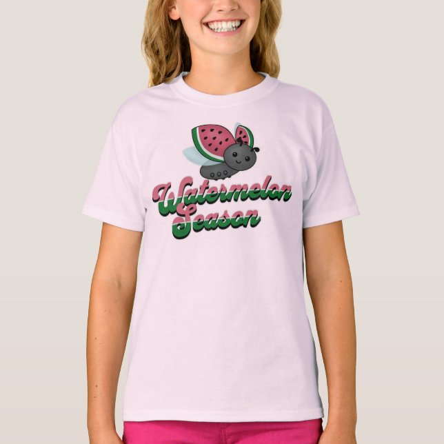 Watermelon Season Ladybug T-Shirt (Front)