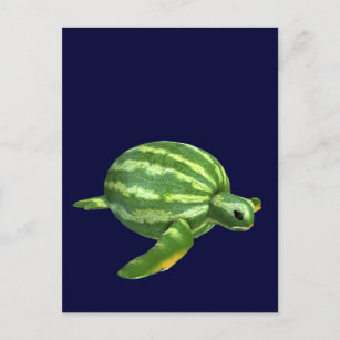 Watermelon Seaturtle Postcard