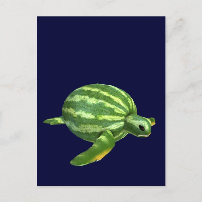 Watermelon Seaturtle Postcard (Front)