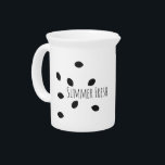 Watermelon Seed Fresh Summer Beverage Pitcher<br><div class="desc">Designed by Dream Big Digital Design</div>