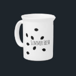 Watermelon Seed Fresh Summer Beverage Pitcher<br><div class="desc">Designed by Dream Big Digital Design</div>