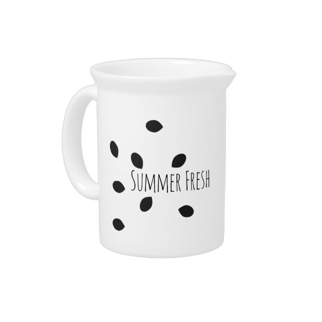 Watermelon Seed Fresh Summer Beverage Pitcher (Left)