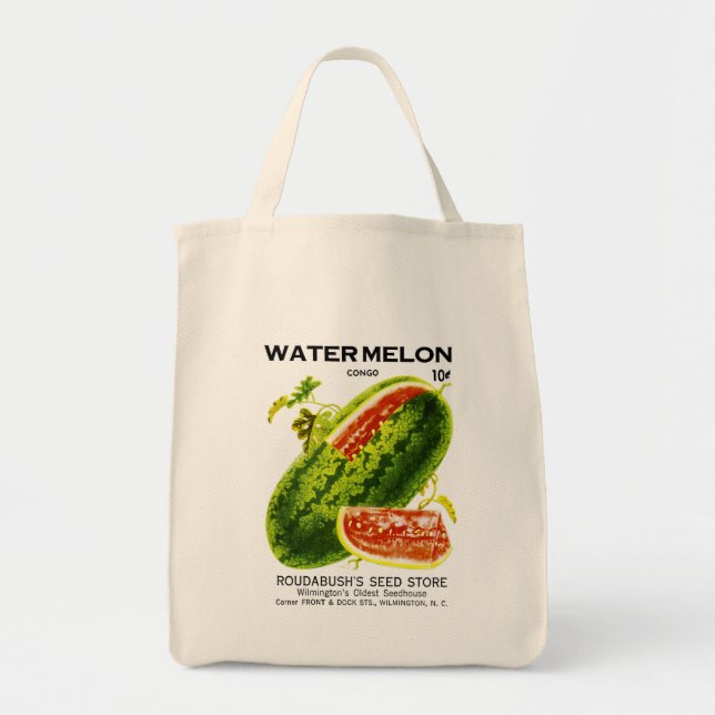Watermelon Seed Packet Label Tote Bag (Front)