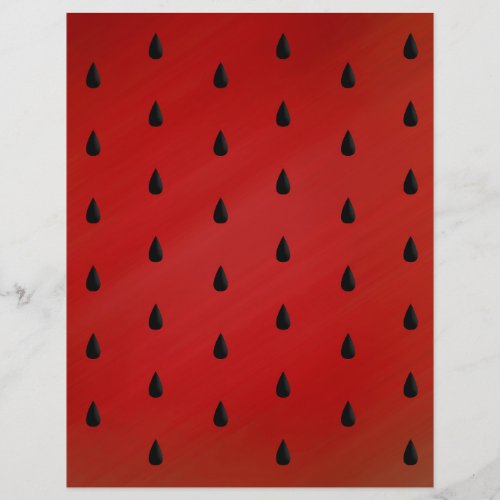 Watermelon Seed Scrapbook Paper