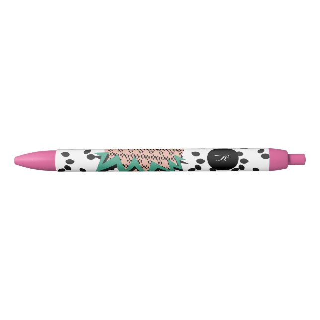 Watermelon Seeds Fruit Green Pink Black Name Pen (Front)