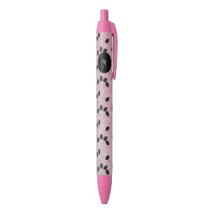 Watermelon Seeds Fruit Pink Purple Faux Glitter Pen
