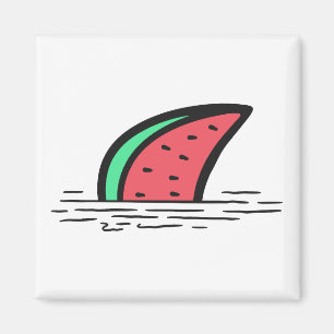 Watermelon shark magnet