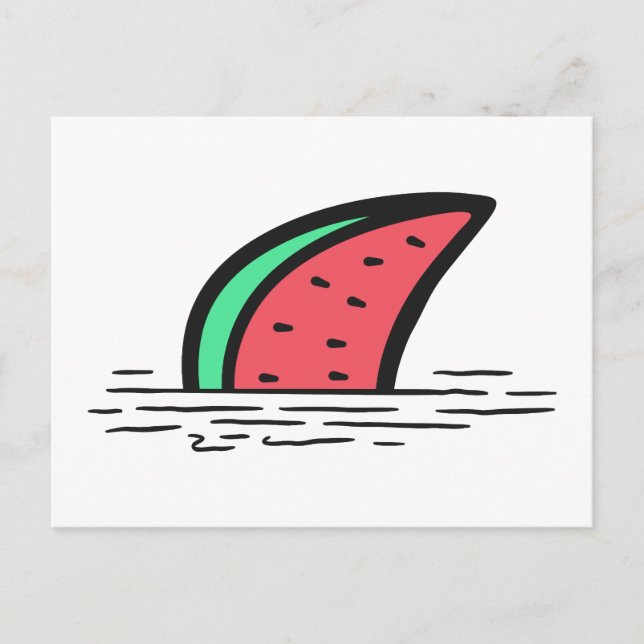 Watermelon shark postcard (Front)
