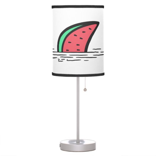 Watermelon shark table lamp