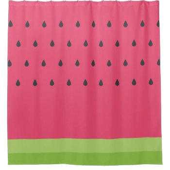 Watermelon Shower Curtain by imaginarystory at Zazzle