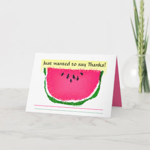 Watermelon sketch Thank You Card
