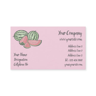 Watermelon Sketches Business Card Watermelon Sketches Business Card
