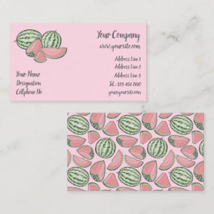 Watermelon Sketches Business Card
