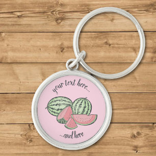 Watermelon Sketches Keychain