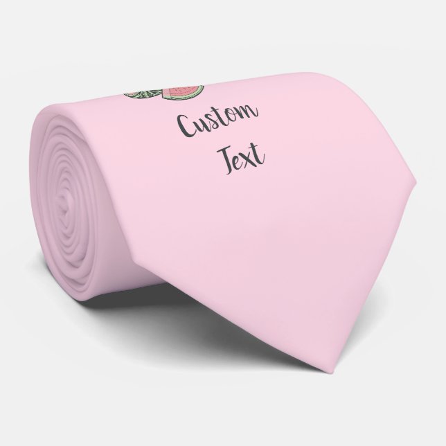 Watermelon Sketches Neck Tie (Rolled)