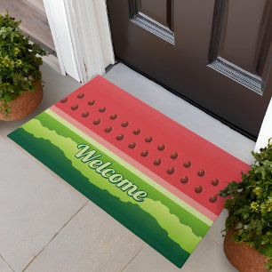 Watermelon slice background doormat