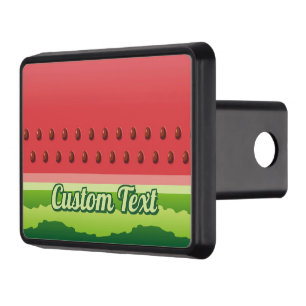 Watermelon slice background hitch cover