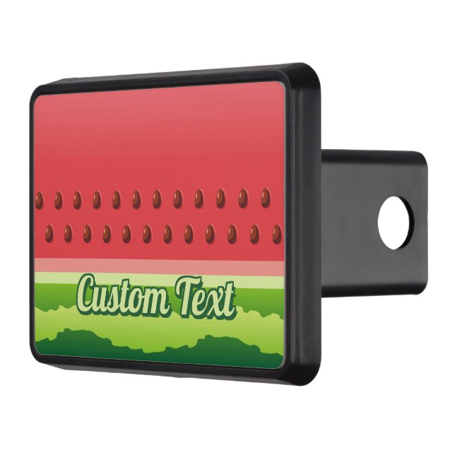Watermelon slice background hitch cover (Left)