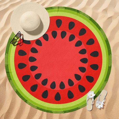 Watermelon Slice Beach Towel