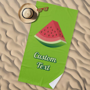 Watermelon Slice Beach Towel