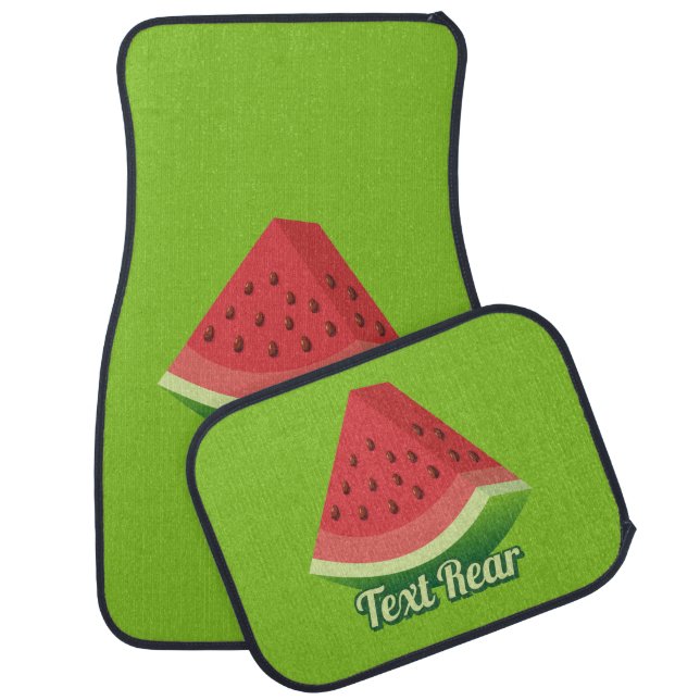 Watermelon Slice Car Floor Mat (Set)
