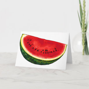 Watermelon Slice Card
