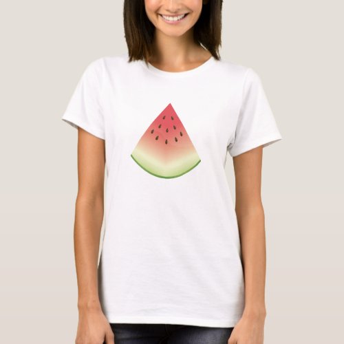 Watermelon Slice Cartoon Illustration T_Shirt
