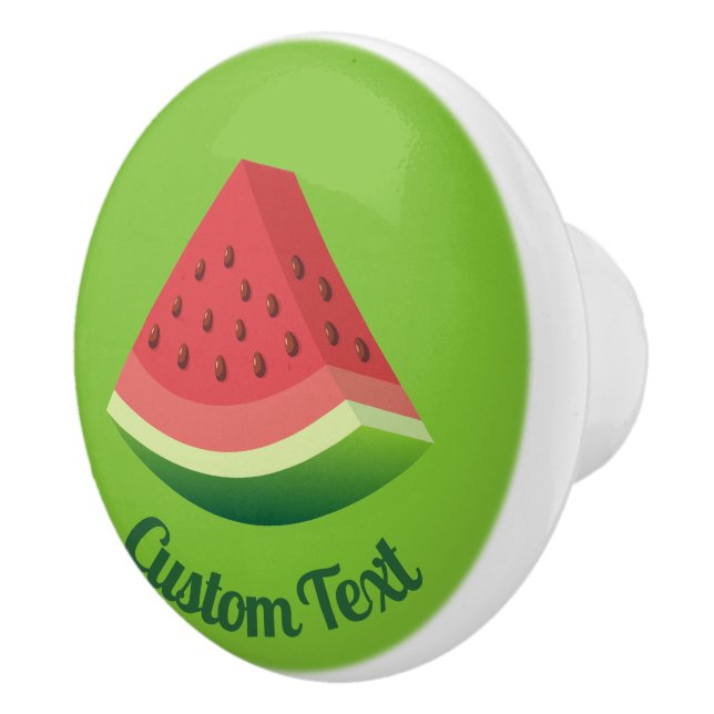 Watermelon Slice Ceramic Knob (Right)