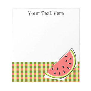 Watermelon Slice Check Text Notepad