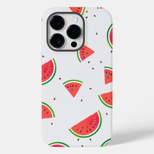 Watermelon Slice Collage iPhone Case with Seed 