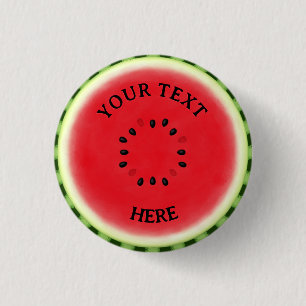 Watermelon Slice Custom Button
