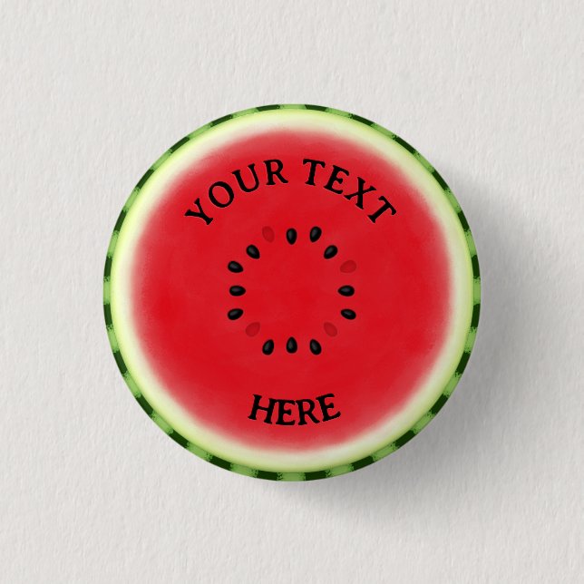 Watermelon Slice Custom Button (Front)