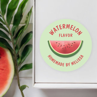 Watermelon Slice Custom Homemade Product Flavor Classic Round Sticker