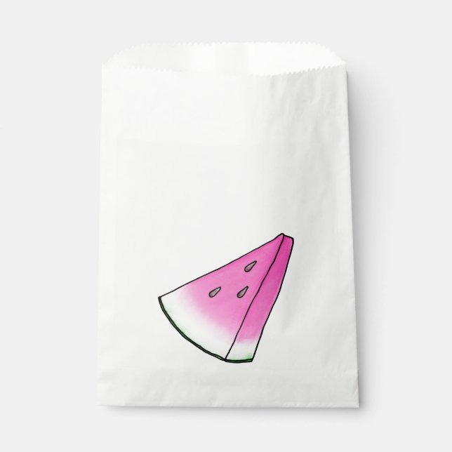 Watermelon slice favor bag (Front)