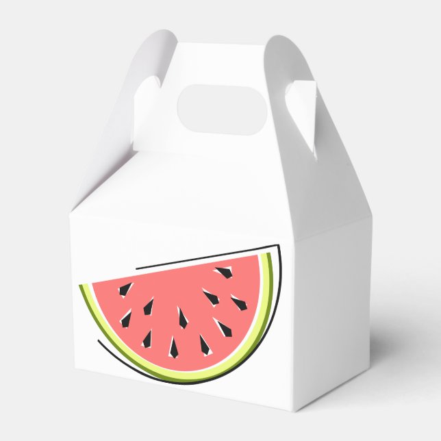 Watermelon Slice Favor Boxes (Front Side)