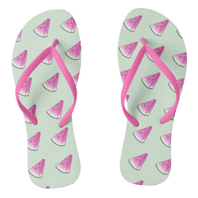 Watermelon slice flip flops (Footbed)