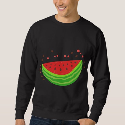 Watermelon Slice Fruit Sweatshirt