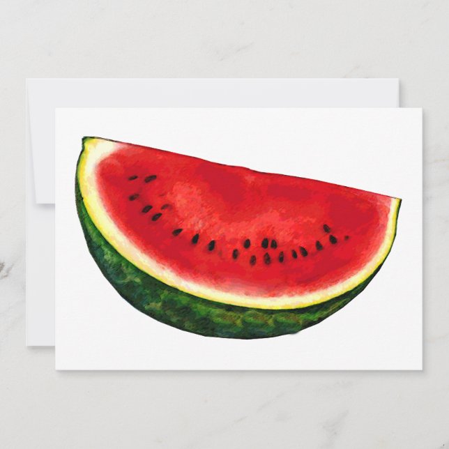 Watermelon Slice Invitation (Front)