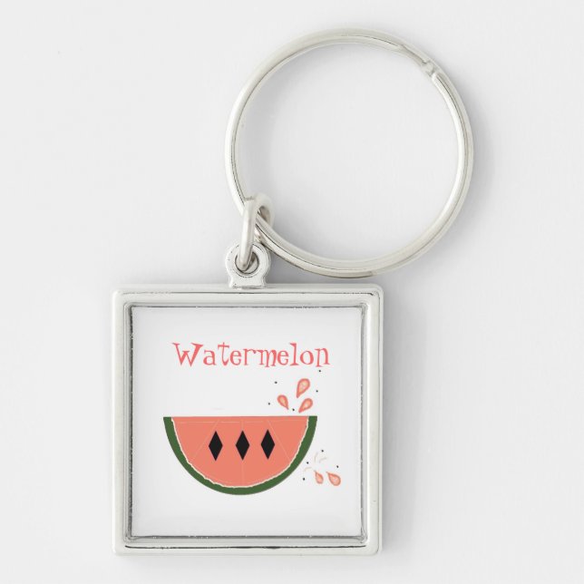 Watermelon Slice Keychain (Front)