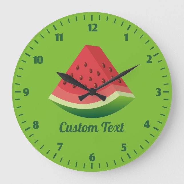 Watermelon Slice Large Clock (Front)