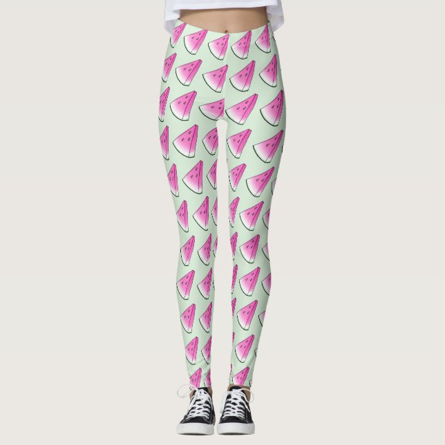Watermelon slice leggings (Front)